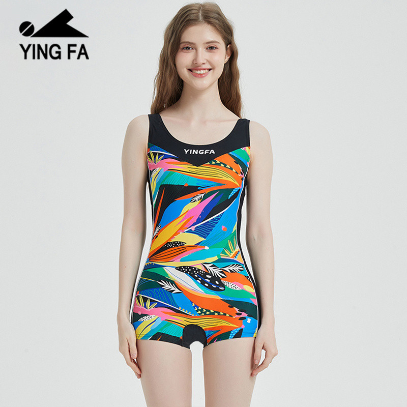 Yingfa Swimsuit Women 2024 New Style Cover Belly Slimmer Look Conservative Large Size Hot Spring