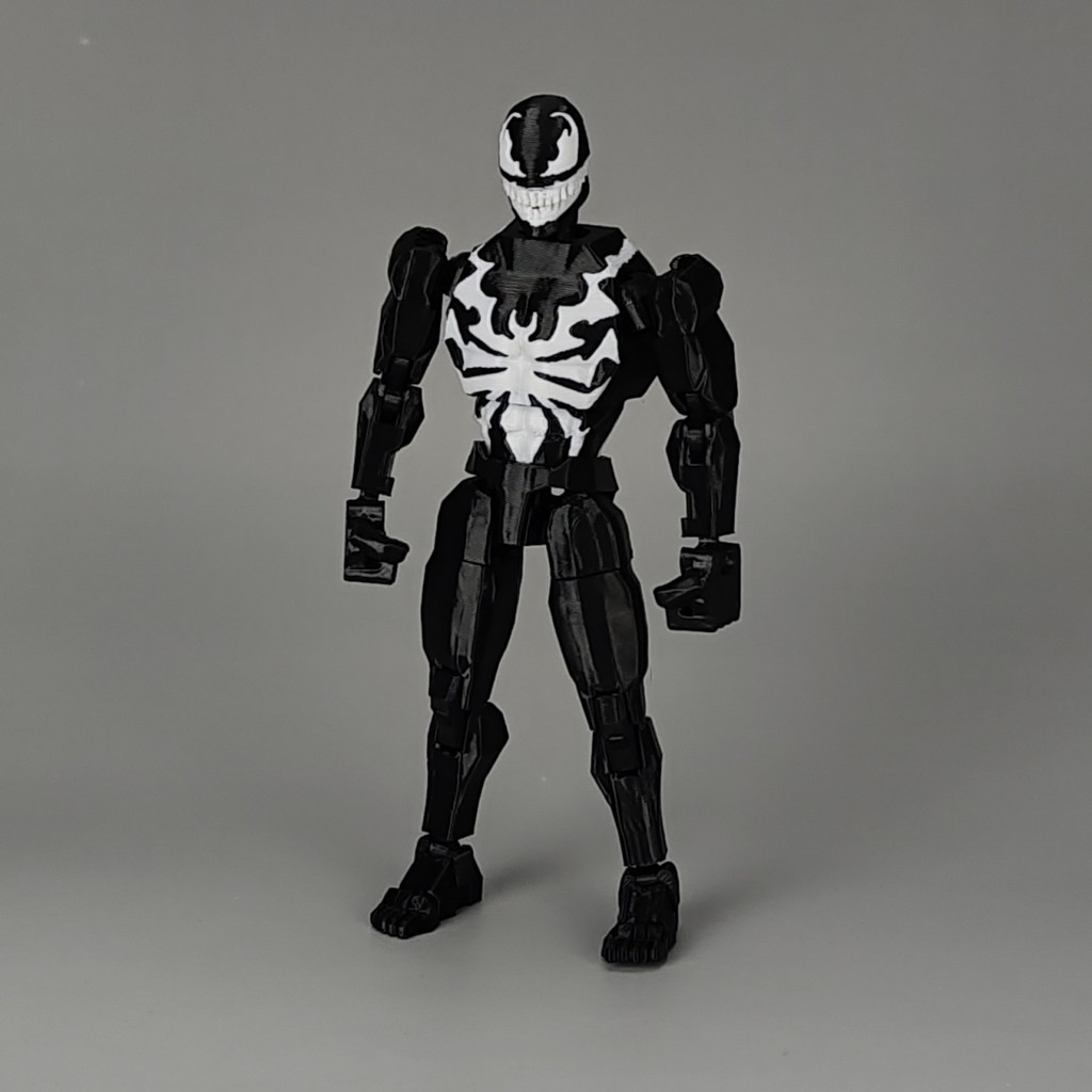 Original Naked Baby Marvel Spider Man Venom Black Multi Joint