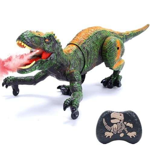 Dinosaur RC Toy Remote Control O WOWZON Moving Roaring Sounding Light