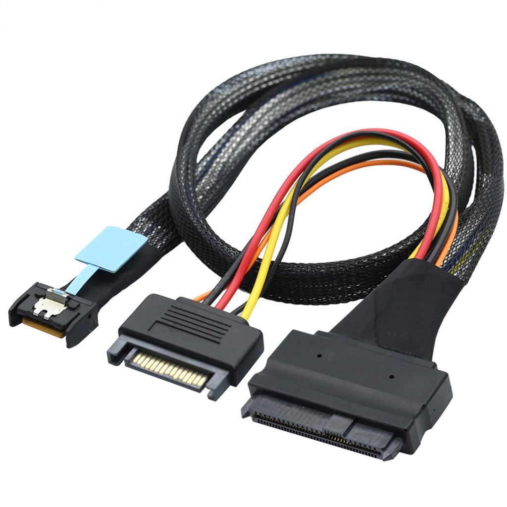 Jmt Gen Mcio Slimline Sff I To Sas U Adapter Cable With