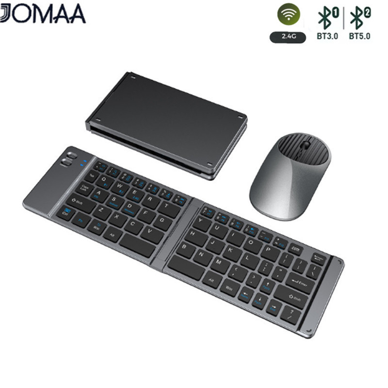 Jomaa Portable G Bluetooth Wireless Foldable Keyboard And Mouse Set