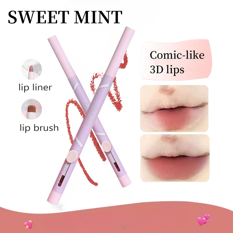 Sweet Mint Lip Liner Lip Shape Nude Color Rendering Natural Pen Double