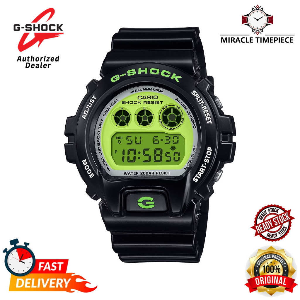 Casio G Shock Crazy Colors 2024 Series DW 6900RCS 1 Black Resin Band