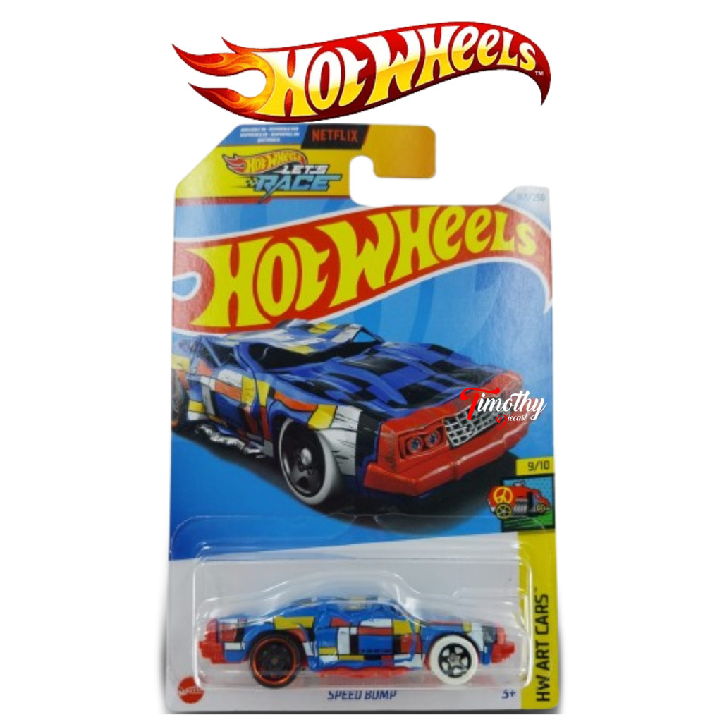 Hot Wheels Lets Race Speed Bump Blue Puzzle Hw Art Cars Shopee Malaysia
