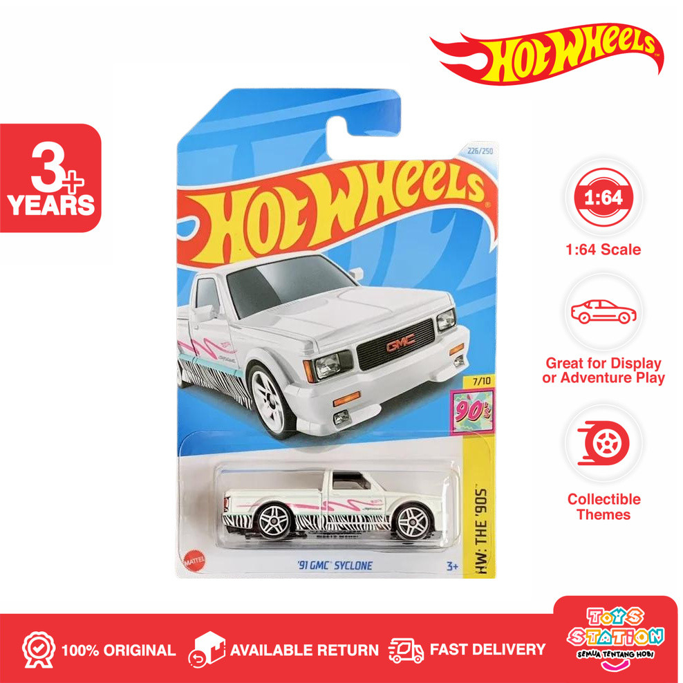 Hot Wheels 91 Gmc Syclone White Lot M 2024 Toyzstatioon Shopee Malaysia