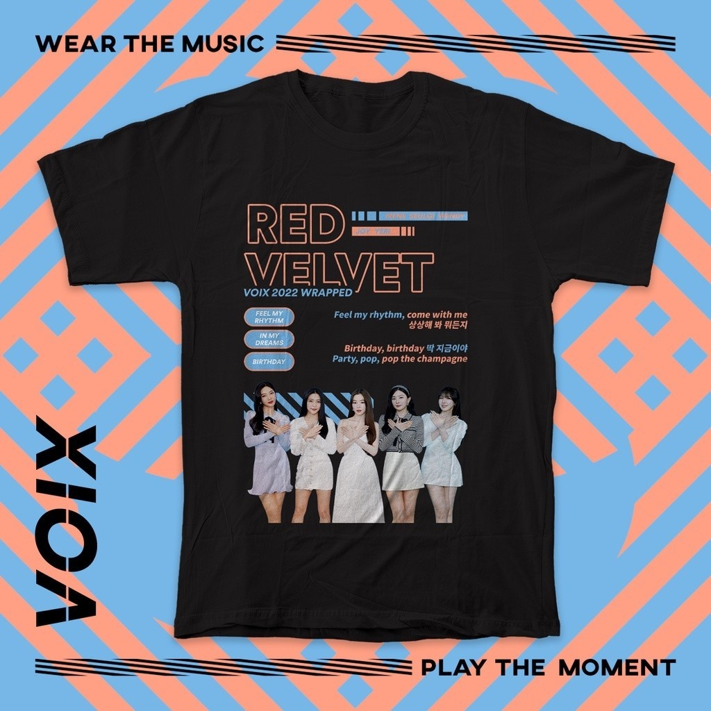 S 5XL KPOP RED VELVET T Shirt VOIX WRAPPED 2022 TEE IRENE SEULGI WENDY