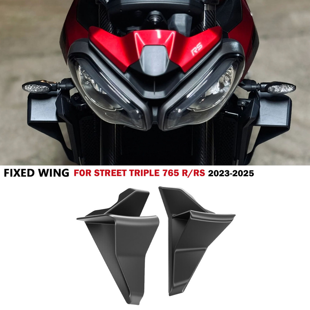 For Motorcycle Frontal Sport Naked Aerodynamic Wing Kit Front Downforce