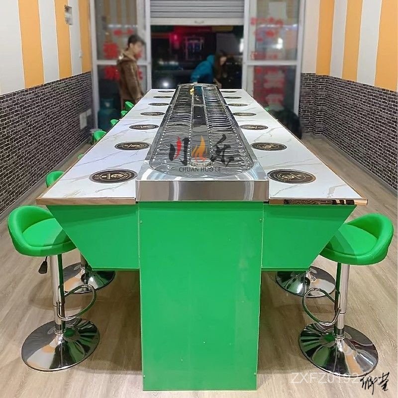 Hotel Machine Franchise Multifunctional Rotating Full Set Small Hot Pot Full Set Dining Table