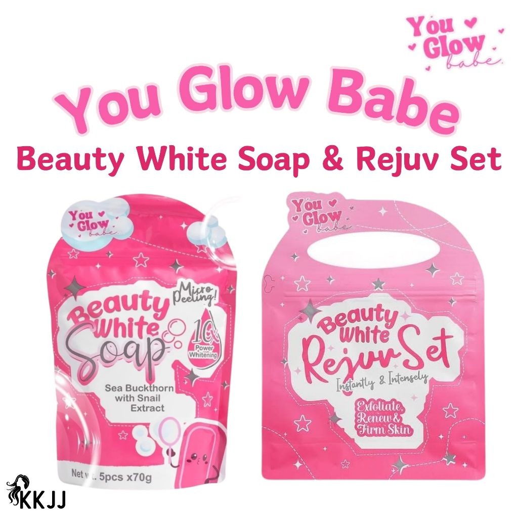 YOU GLOW BABE REJUVENATING SET AND BEAUTY WHITE SOAP 5PCS PER PACK 10X