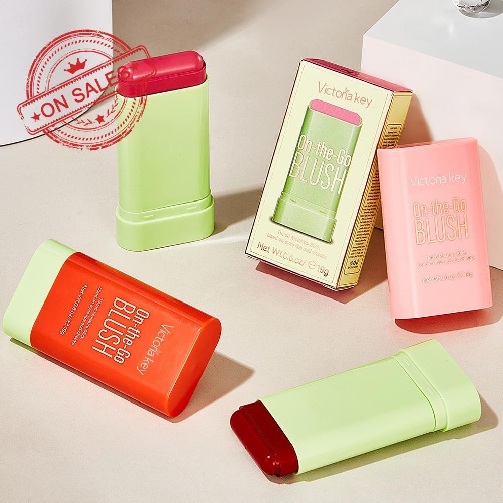 Blush Highlight Nude Makeup Blush Stick Solid Moisturizer Red Cheek