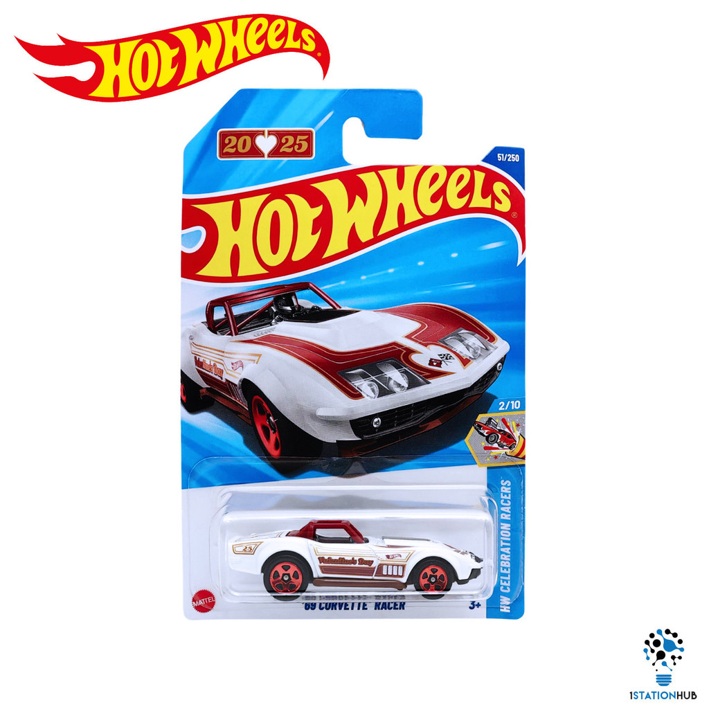 Hot Wheels HW CELEBRATION RACER 69 Corvette Racer Car Hotwheels