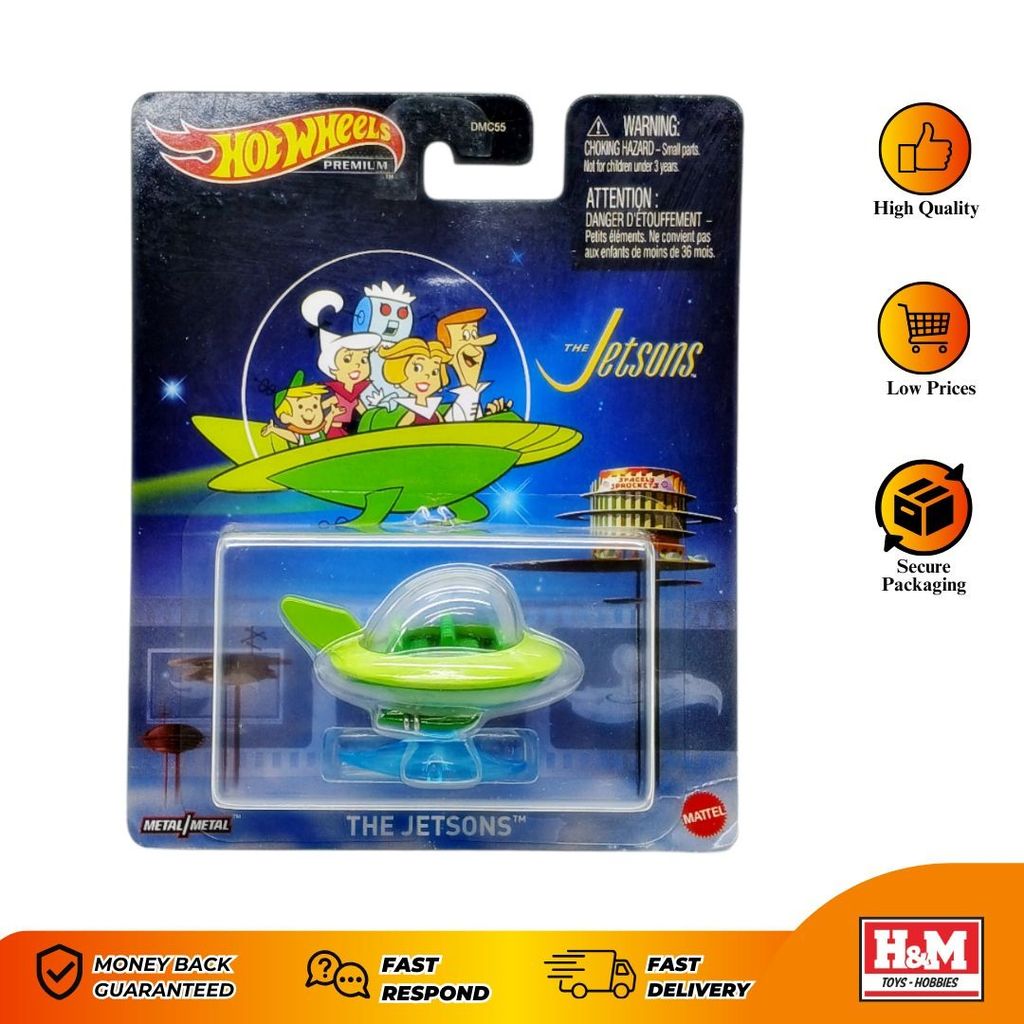 Hot Wheels Premium The Jetsons The Jetsons Damaged Card Shopee