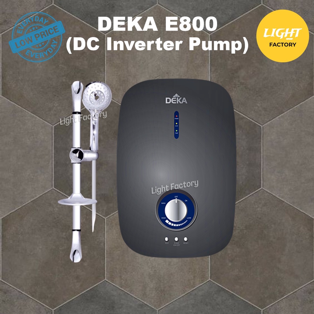 Deka E Dc Pump Instant Water Heater Dc Pump Inverter Dark Grey