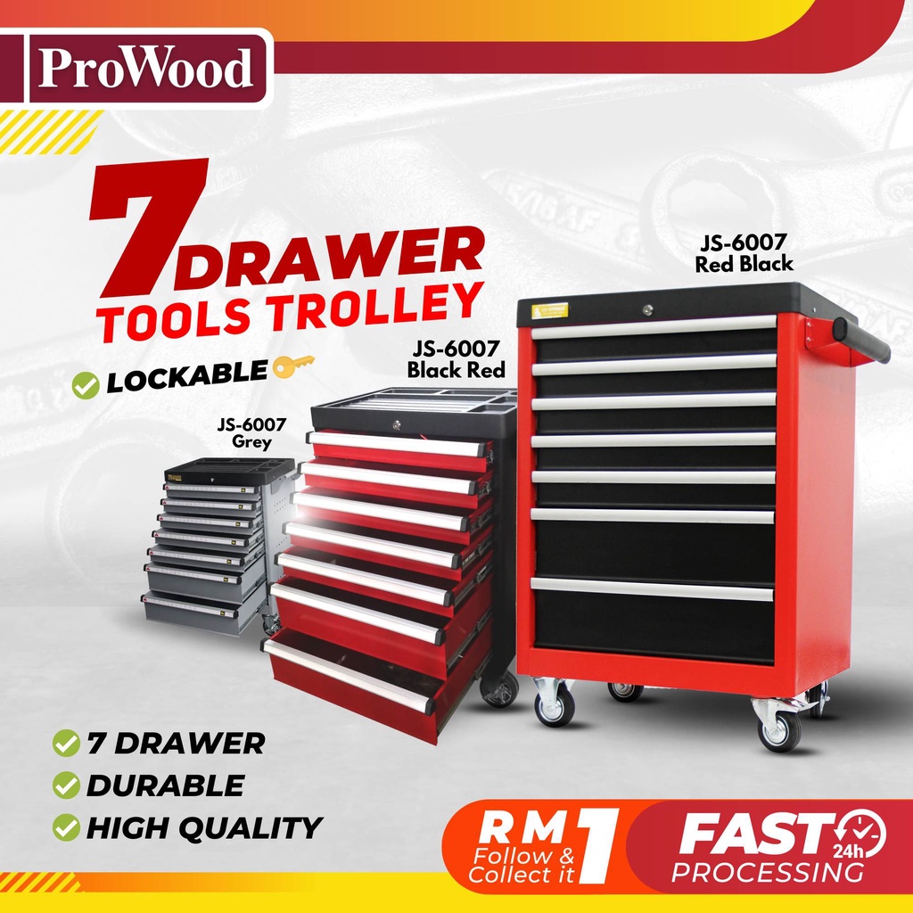 Drawer Tool Trolley Js Lockable Metal Tools Set Drawer Tool