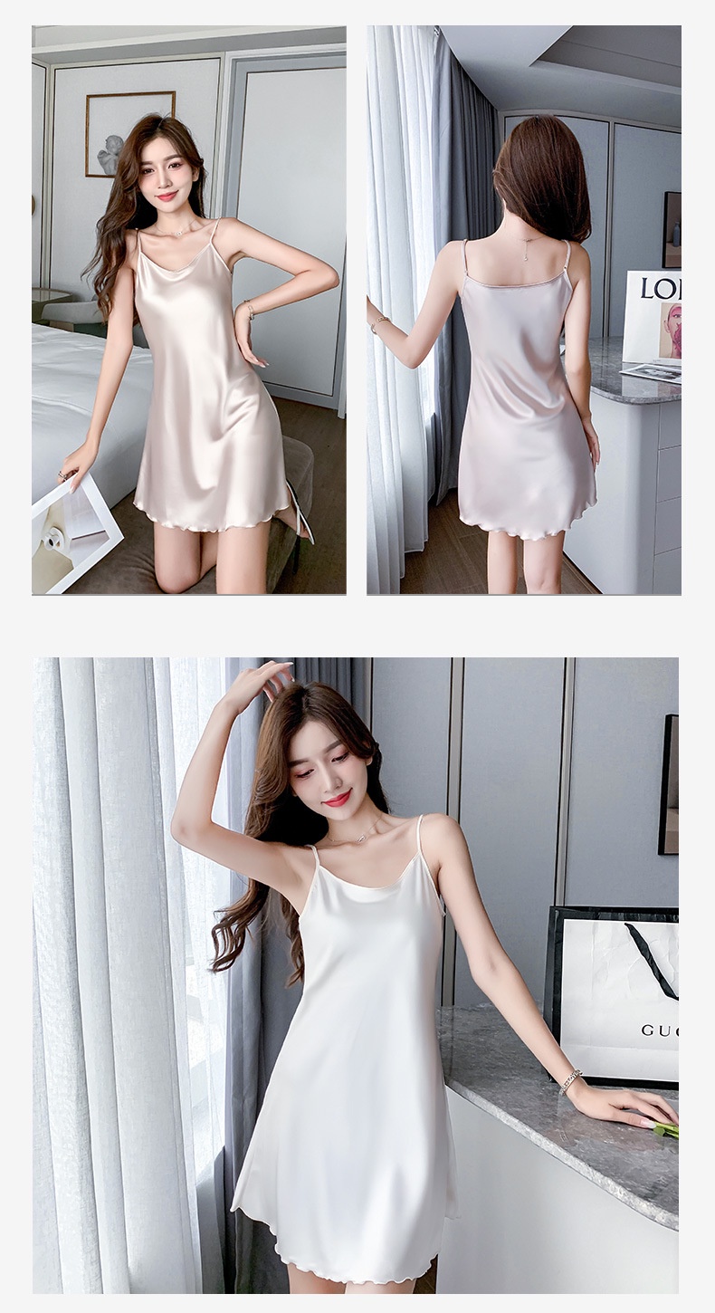 Ready StockWomen Lingerie Lace Sexy Deep V Lingerie Sleep Dress