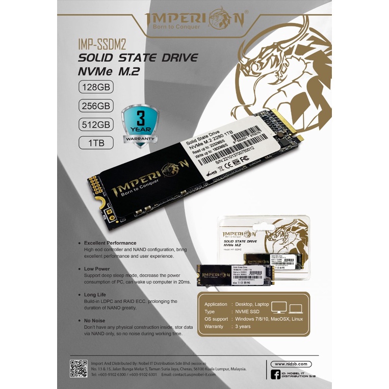 IMPERION NVME M 2 SSD 256GB 512GB 1TB IMP SSDM2 Shopee Malaysia