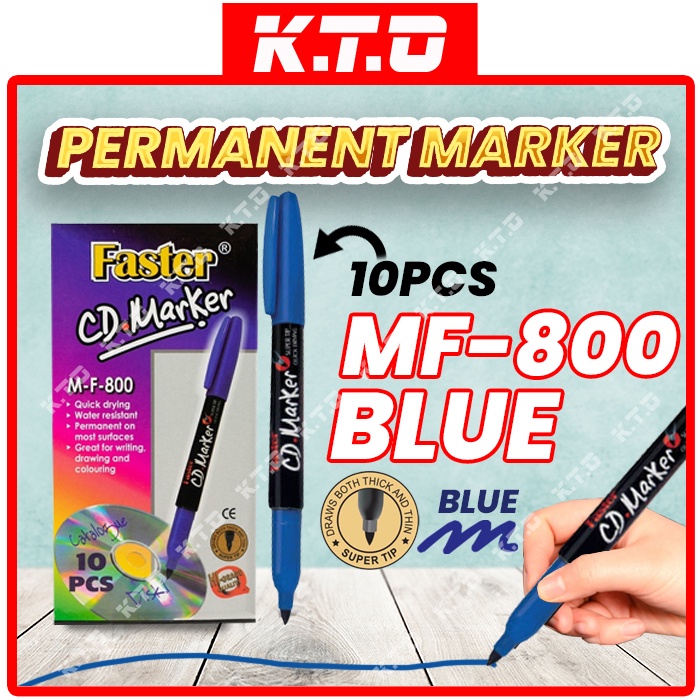 Pcs Box Faster Permanent Marker Pen Name Pen Marker Fine Mm