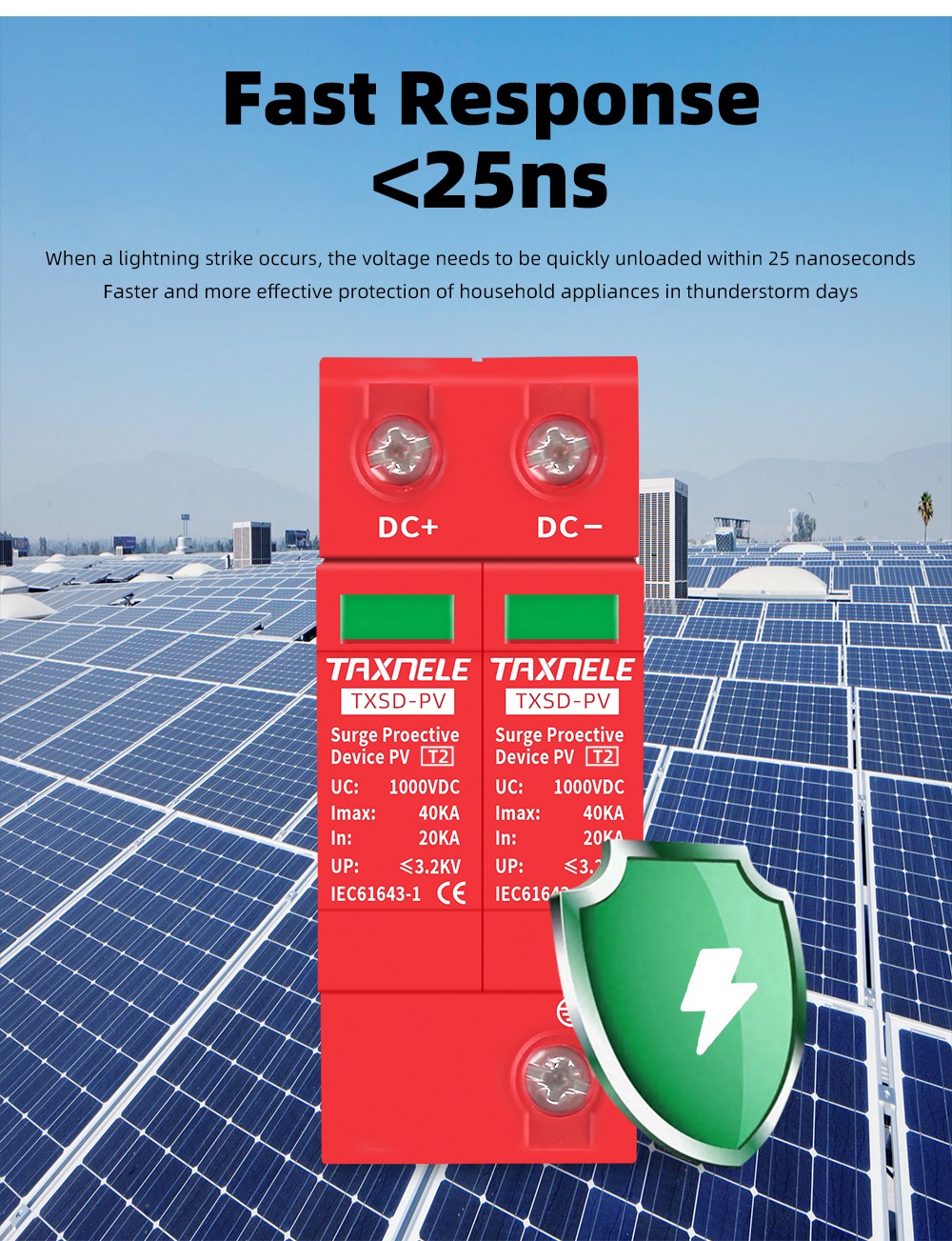 Dc Spd Surge Protective Device P Ka Ka V V V Voltage