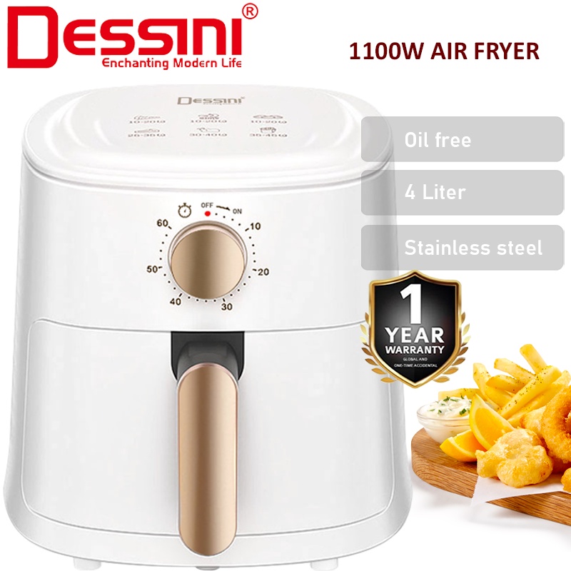 Dessini Italy Af Electric Oven Convection Air Fryer Toaster Timer