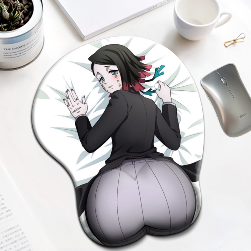 Kimetsu No Yaiba Enmu Sexy Ass Mousepad With Wrist Rest Anime Kawaii