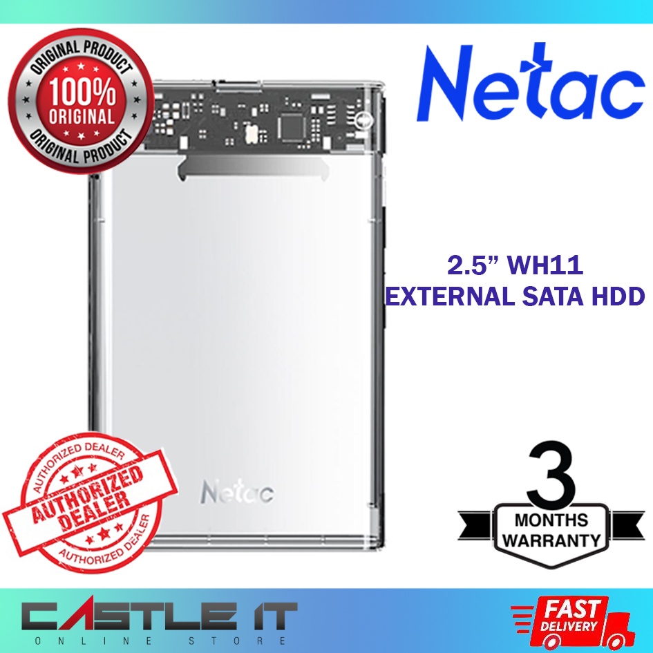 Netac WH11 Transparent Enclosure 2 5 USB 3 0 EXTERNAL HDD SSD Portable