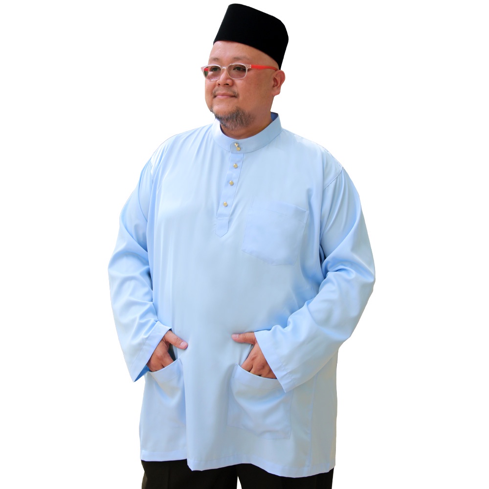 PLATINUM Plus Size Baju Melayu Cekak Musang Baju Selangor PM9204C12