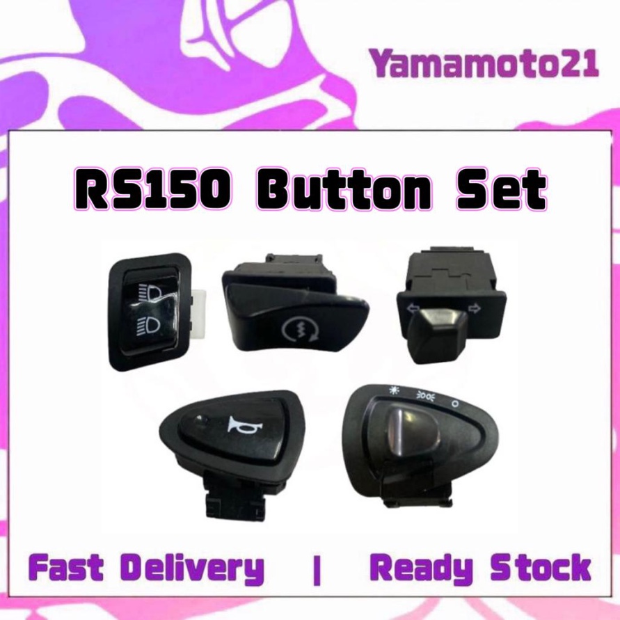 Honda RS150 RS150R RS 150 150R Full Button Set Butang Handle Switch HI