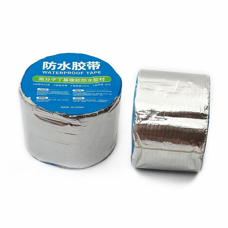 Aluminum Foil Butyl Waterproof Rubber Tape Strong Adhesive Glue Heavy