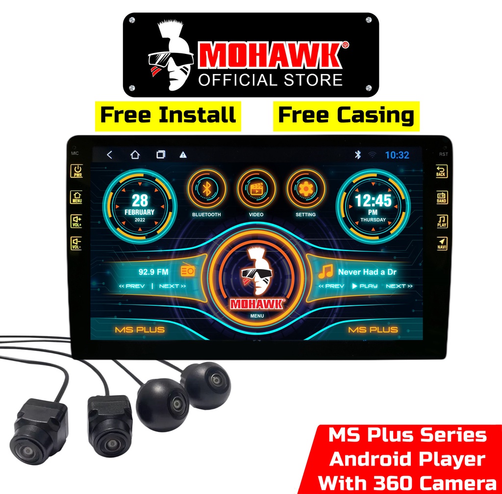 Free 360 Camera Mohawk Ms Plus Series Car Android Player With 3D 360