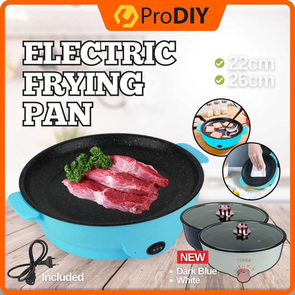 Cm Cm Electric Frying Plate Pan Non Stick Grill Baking Pancake