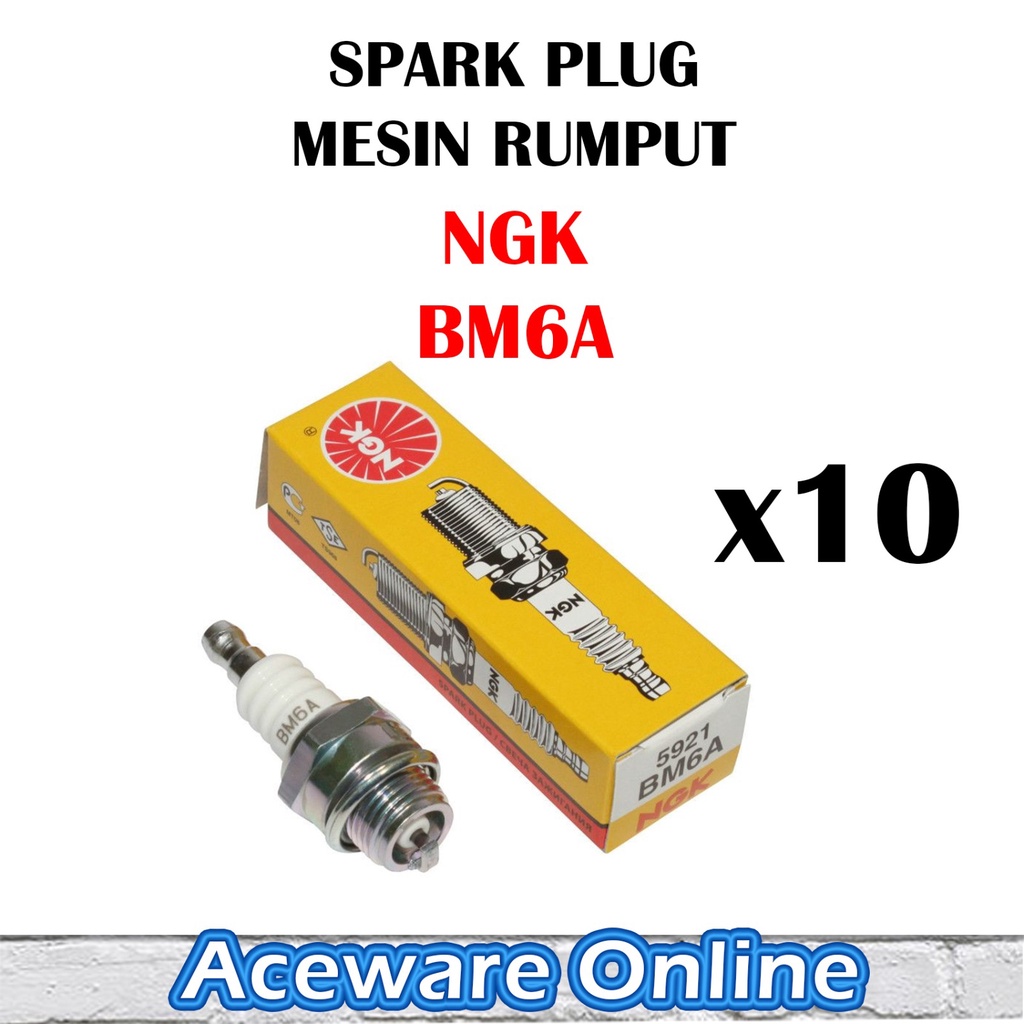 Pcs Ngk Bm A C Hsa Spark Plug For Lawn Mower Grass Cutter Brush