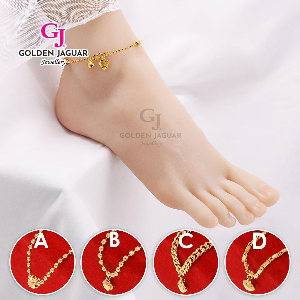 GJ Jewellery Emas Korea Emas Bangkok 24K Woman Anklet Bebola Sabit