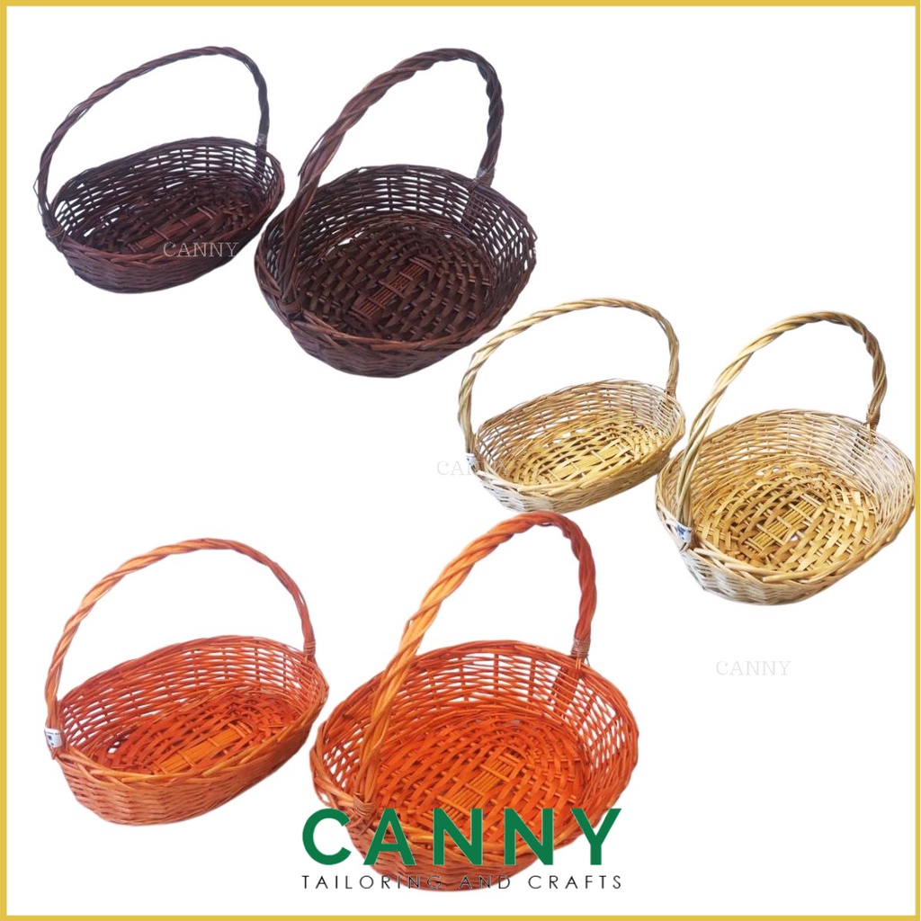 1pcs Bakul Rotan Bakul Buah Rotan Basket Rattan Bakul Hamper