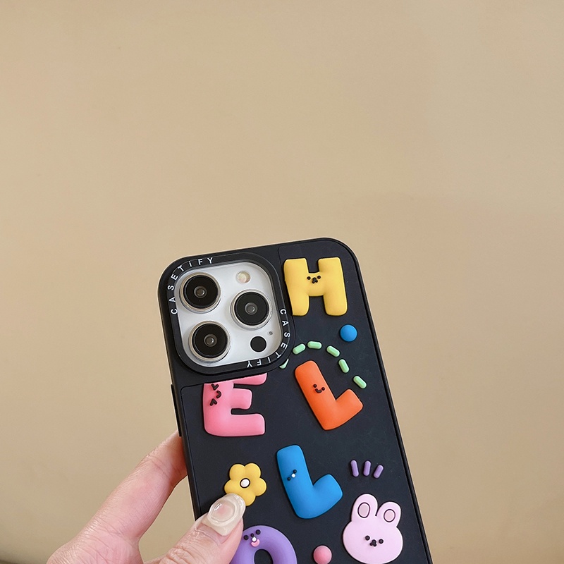 Ins Cartoon D Rabbit Bear Phone Case Compatible For Iphone Plus