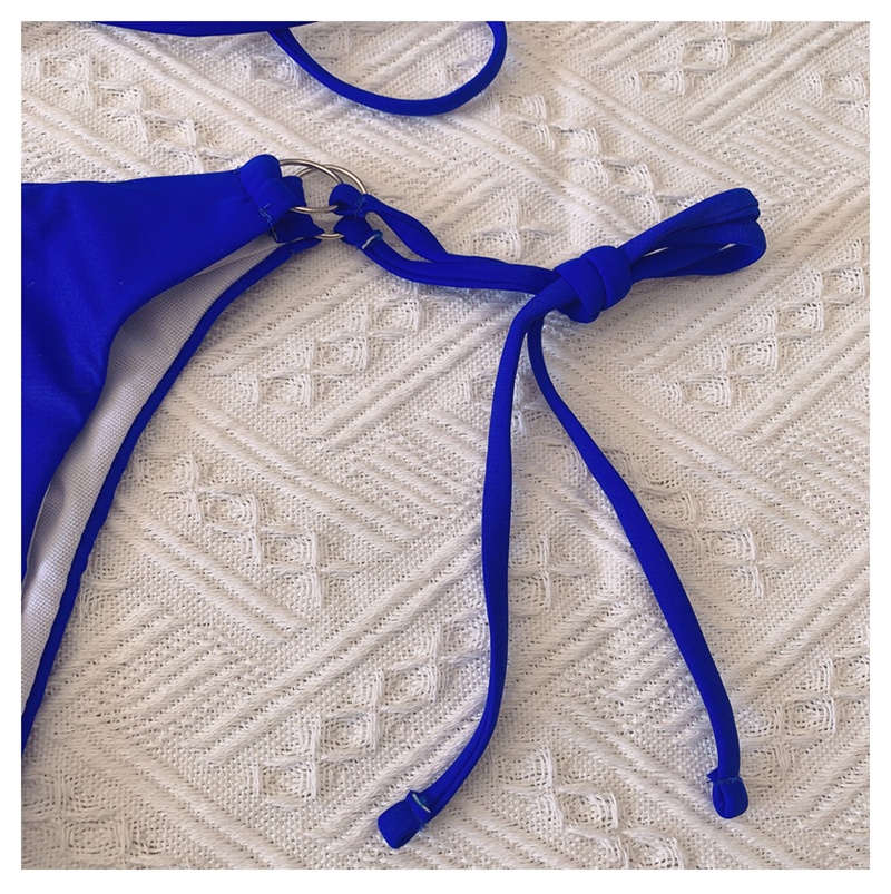Bikini Swimsuit Women S Royal Blue Sexy Bikini Long Rope Strappy