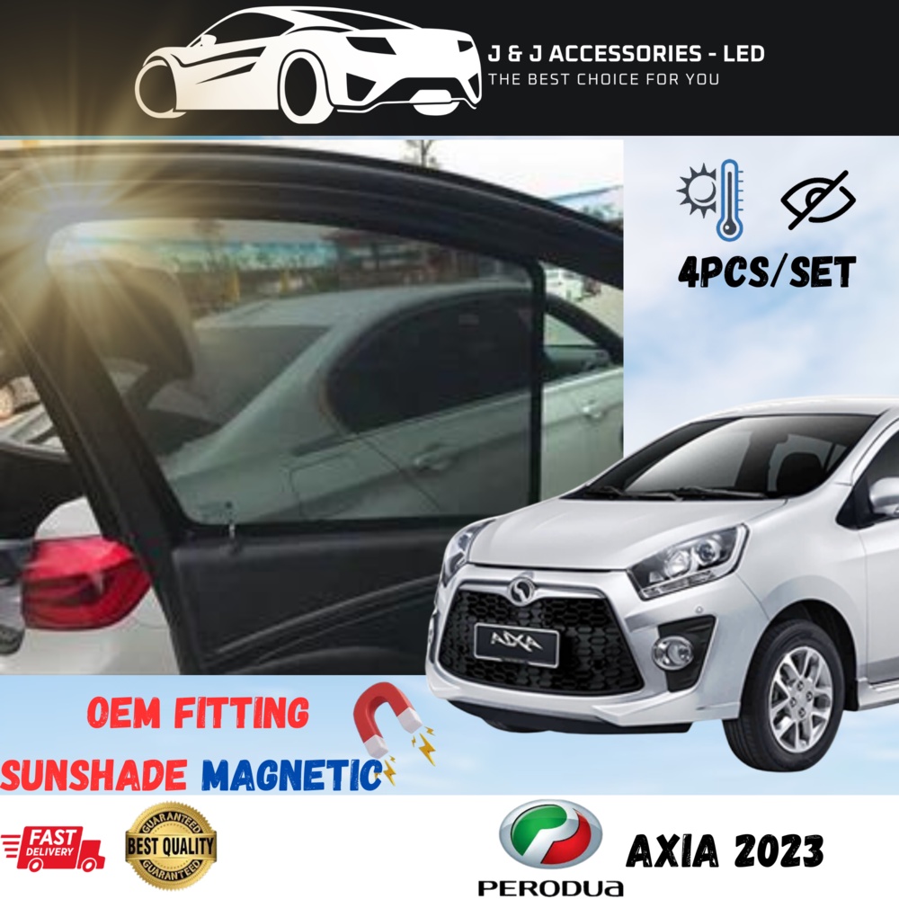 Perodua Axia Window Magnetic Sunshade Shopee Malaysia