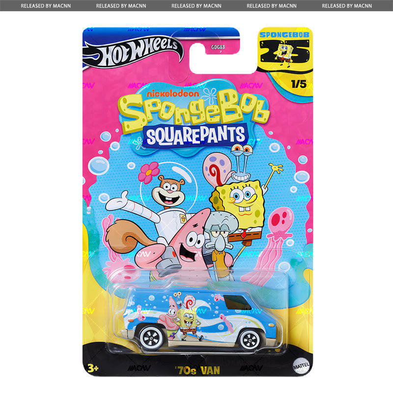 Ready Stock Hot Wheels SpongeBob SquarePants Premium General Card Set