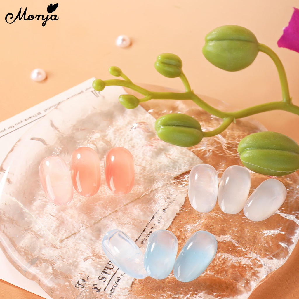 Monja Ml Colors Jelly Nail Gel Polish Ice Translucent Nude Pink