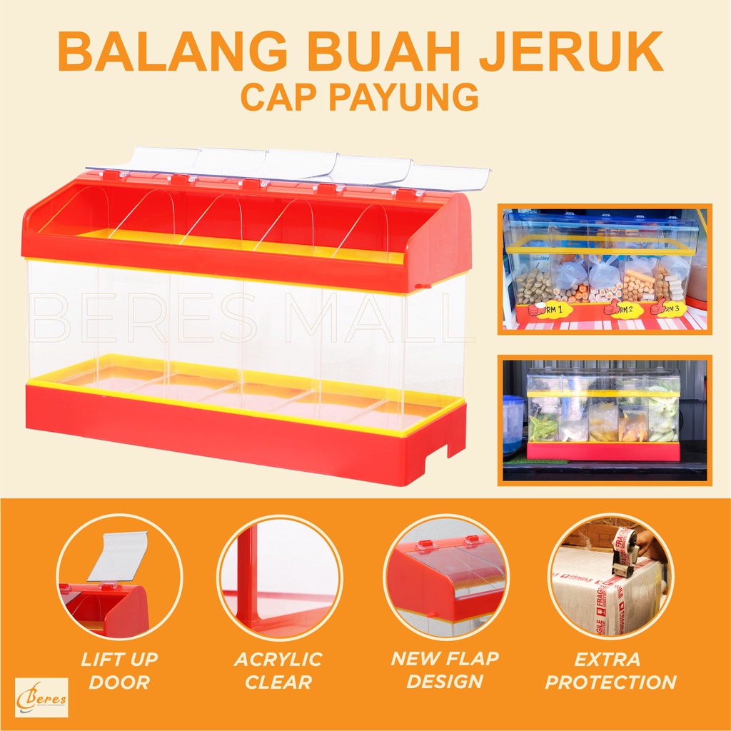 Balang Buah Jeruk Cap Payung Bekas Buah Colek Buah Bekas Buah Potong