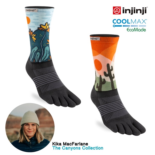 Injinji Spectrum Women S Trail Midweight Crew Toesock Shopee Malaysia