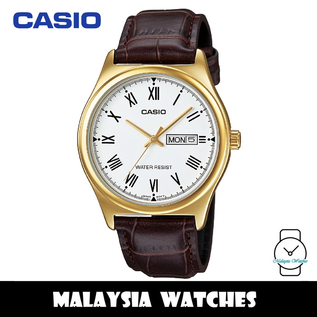 Original Casio Mtp V Gl B Quartz Gold Tone Ion Plated Case