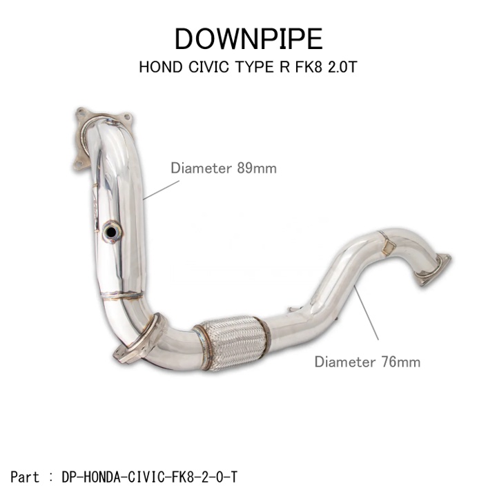 Honda Civic Type R Fk L Turbo Downpipe Front Pipe Set Shopee