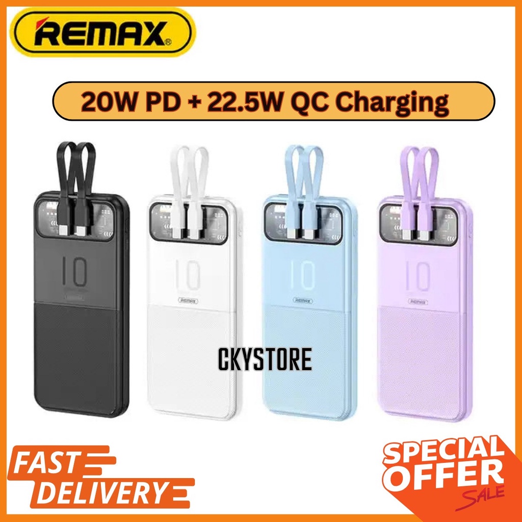 REMAX RPP 619 10000mAh STERVUI 20W 22 5W PD QC Powerbank WITH 2 FAST