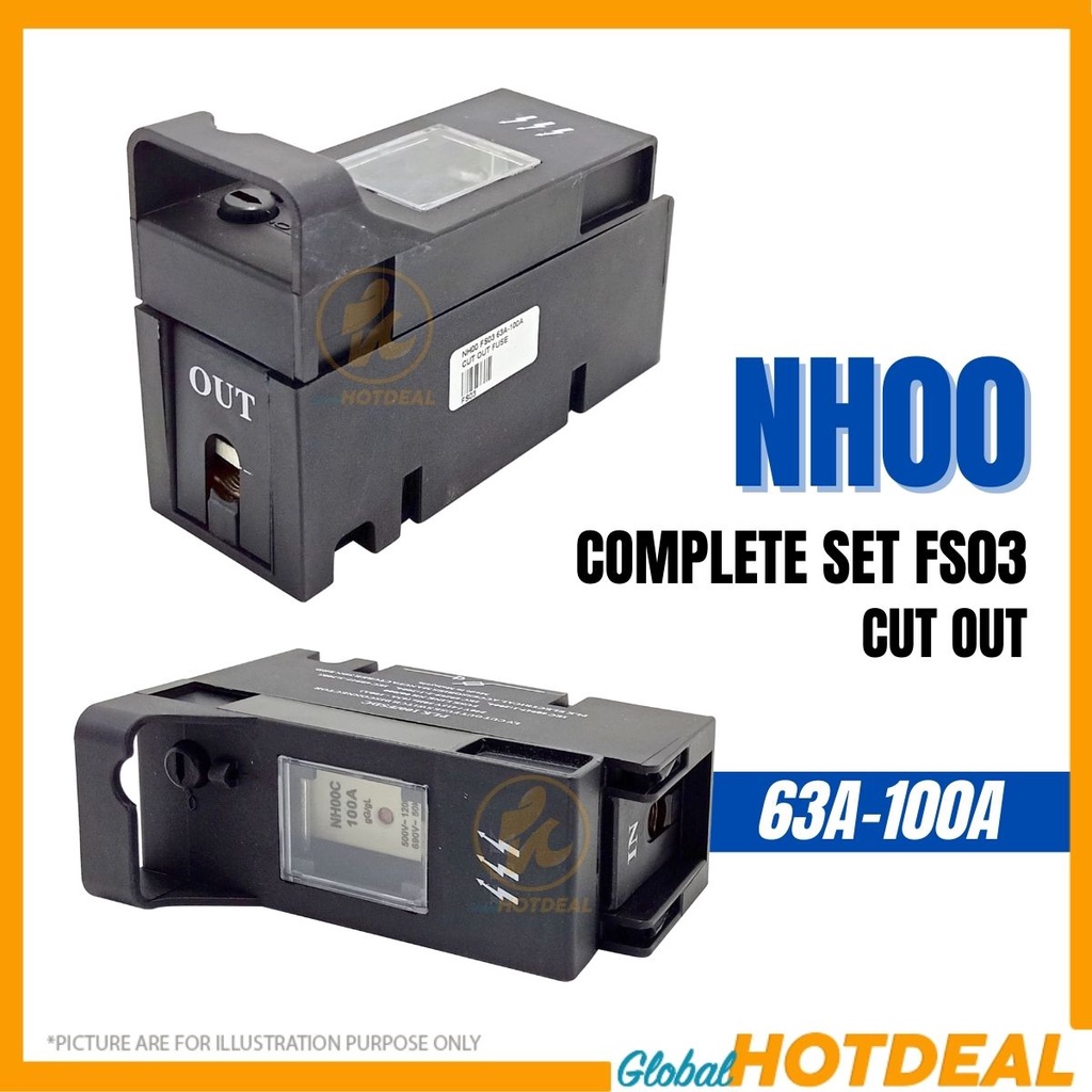 LATEST VERSION TNB NH00 FS03 63A 100A Cut Out Fuse Switch