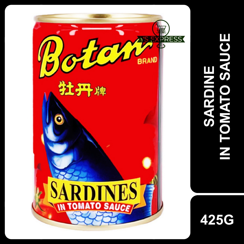 BOTAN Sardine In Tomato Sauce 425G Ikan Sardin Dalam Sos Tomato