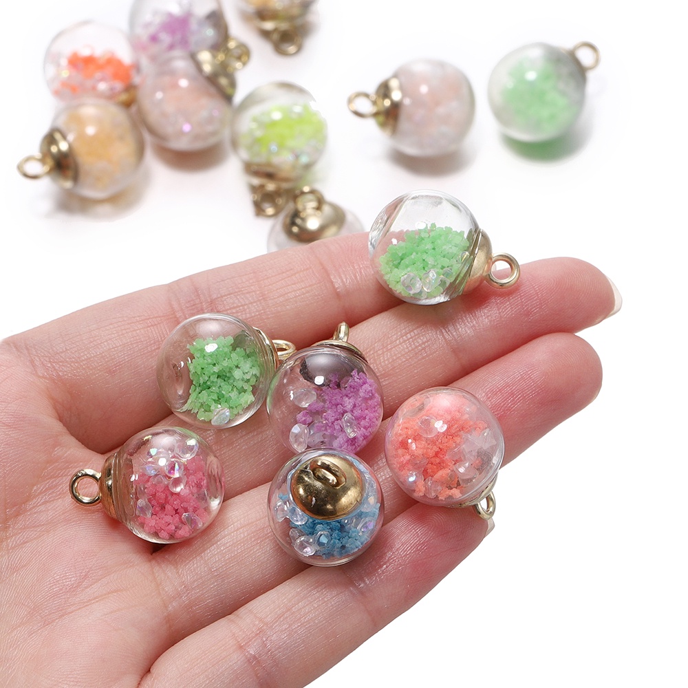 St Kunkka Pcs Pcs Luminous Glass Beads Luminous Pendant Transparent