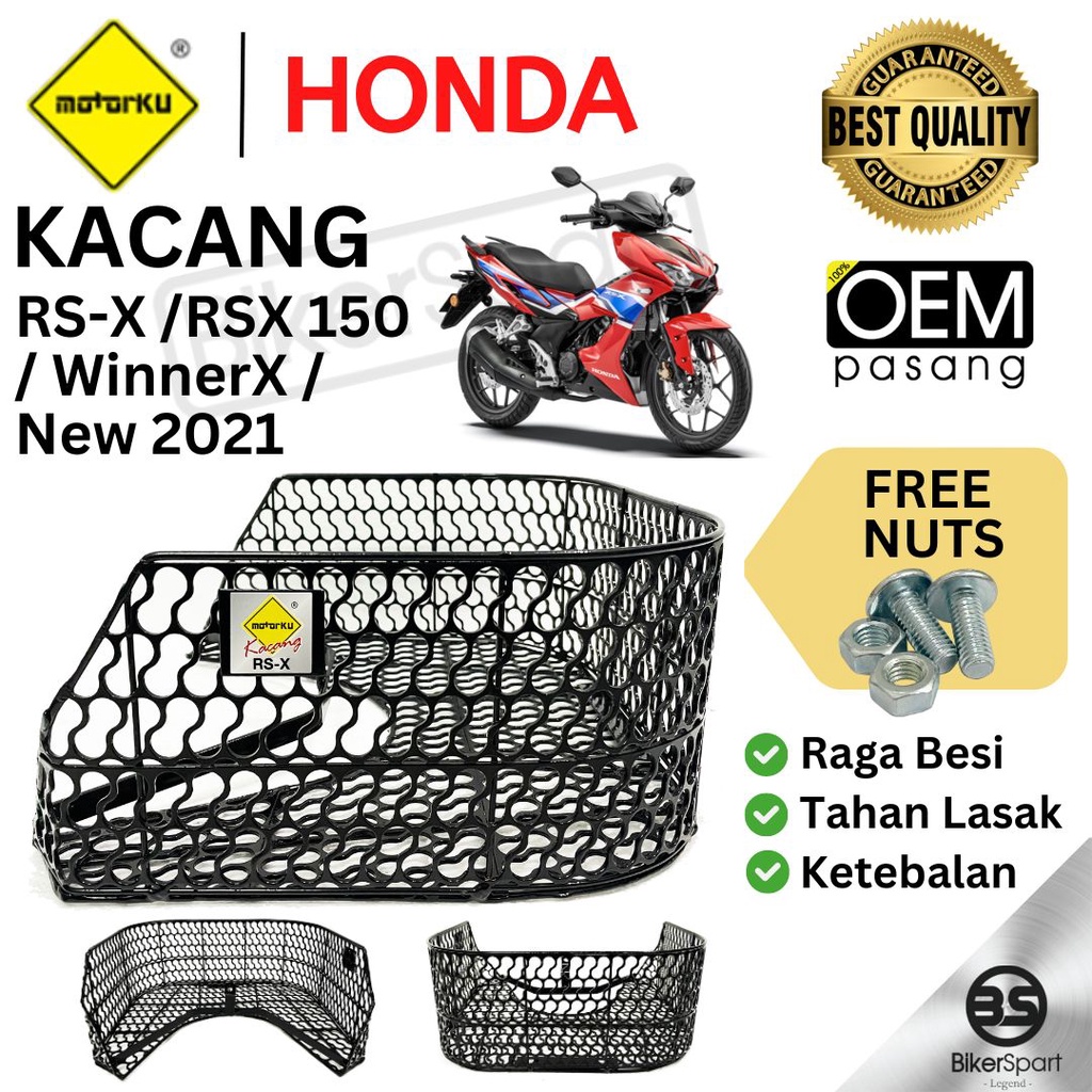 Motorku Kacang Bakul Raga Besi Bulat Rs X Iron Wire Basket Honda