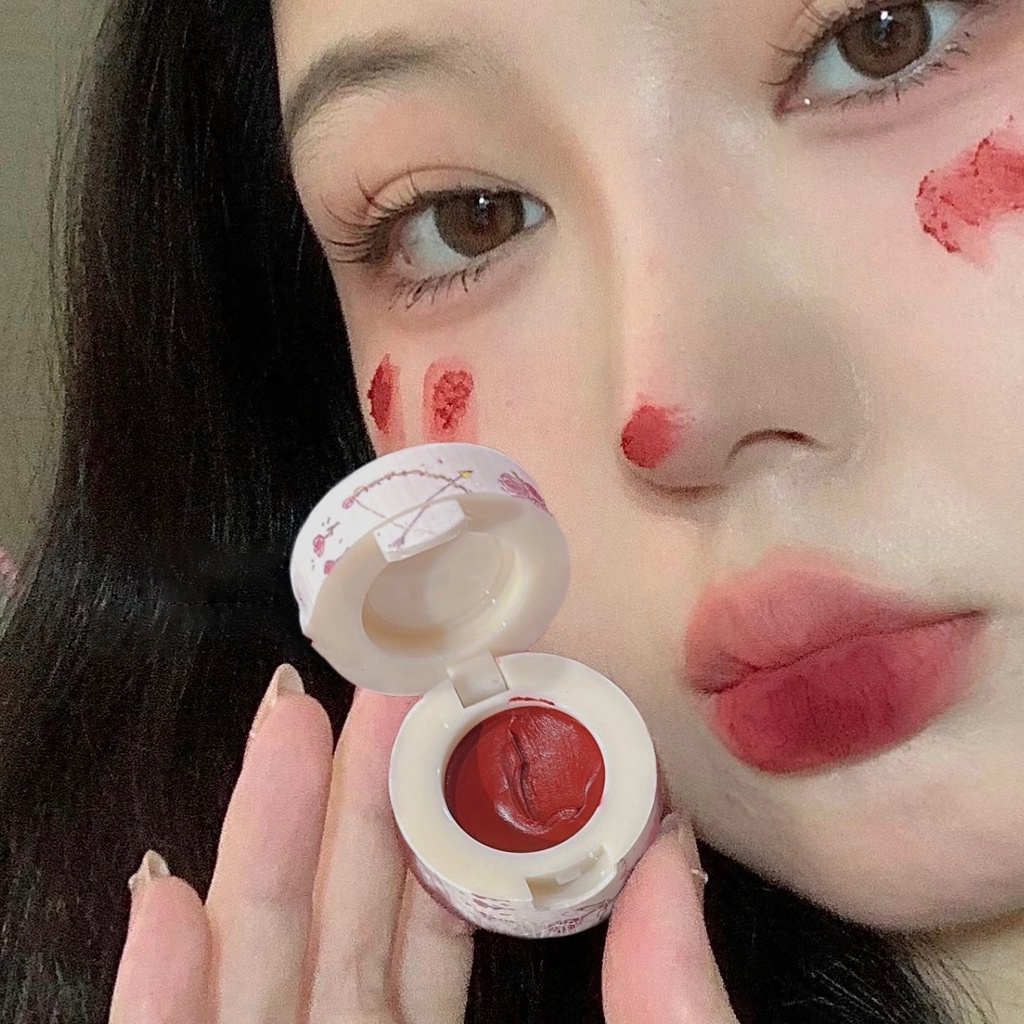 Mousse Canned Lip Glaze Mud Waterproof Liquid Lipstick Nude Pink Lips