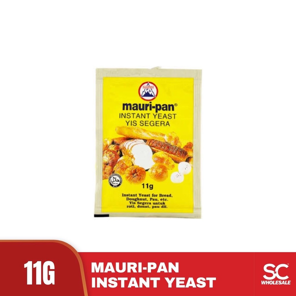 Mauripan Instant Dry Yeast Yis Segera Mauri Pan Dry Yeast G Shopee