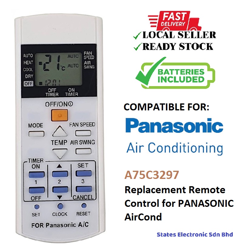 Replacement Remote Control For Panasonic Aircond A C Shopee